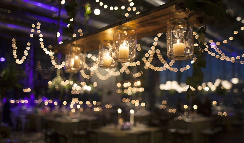 Alquiler de luces para eventos y bodas