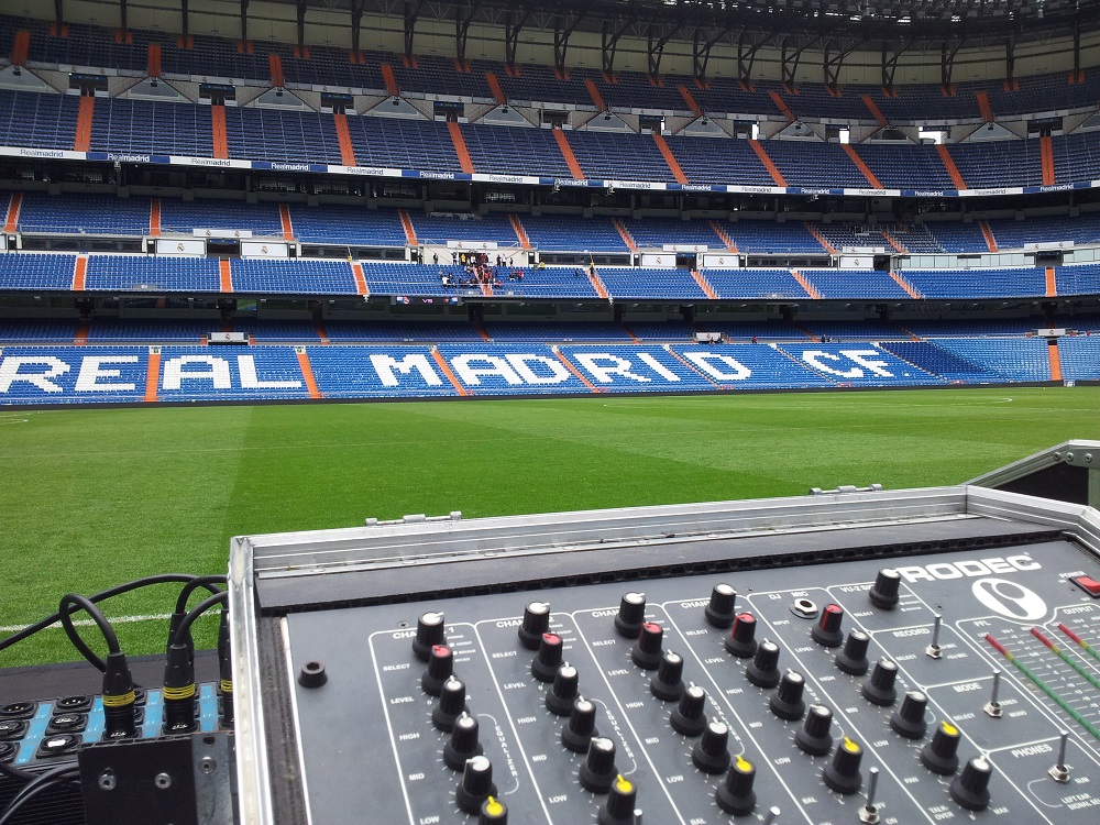 Alquiler de sonido para el Real Madrid Club de Futbol