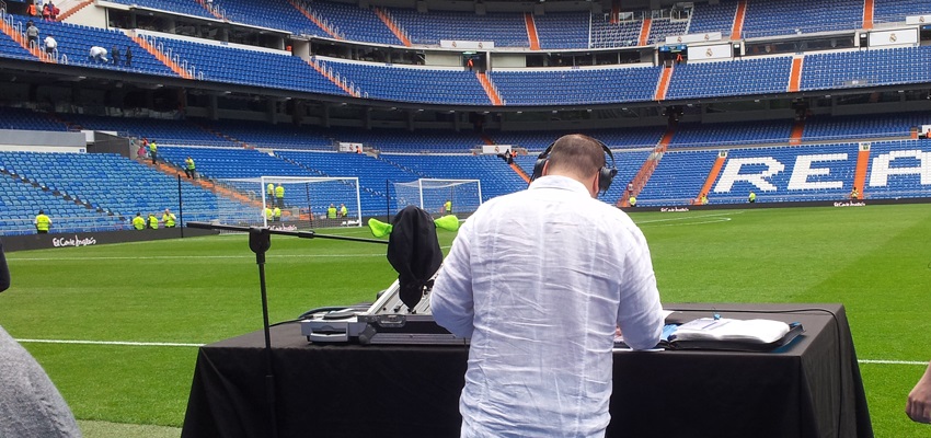 alquiler equipo de sonido en el estadio santiago bernabeu Madrid